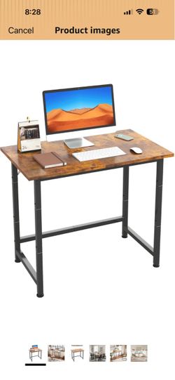 Small Desk, 24 Inch Small Computer Desk for Spaces, Compact Tiny Mini Simple Desk Table for Bedroom Home Office Writing Work Study Kids Student Teache