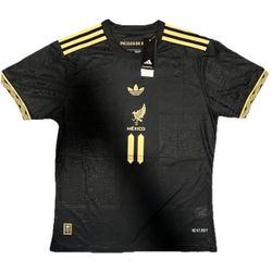 NWT Mexico 25/26 Players Gold/ Black Jersey  (Santi Gimenez) SIZE Medium