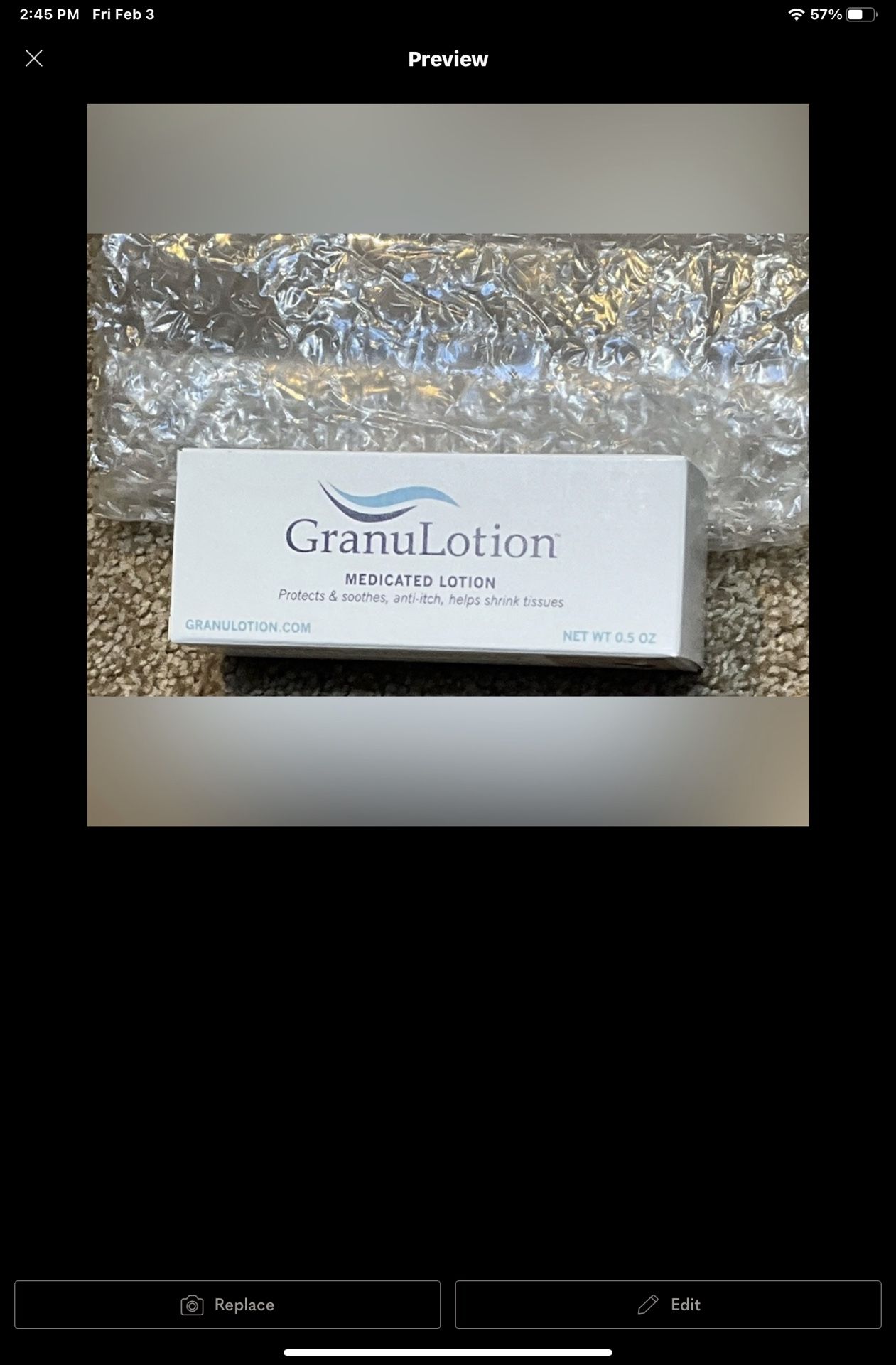 GranuLotion. org $40 per tube NEW