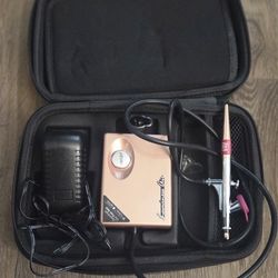 Luminess Legend Airbrush Kit Rose Gold with Travel Case Gently Used
