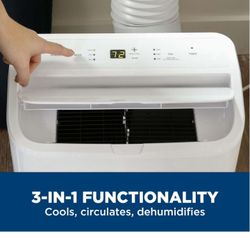 BRAND NEW IN SEALED BOX GE 11,000 BTU Portable Air Conditioner for Medium Rooms up to 450 sq ft. (7,800 BTU SACC), 3-in-1 with Dehumidify, Fan and Aut