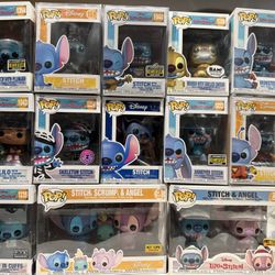 Stitch Funko Pops lot