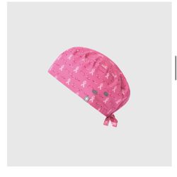 Figs Breast cancer Awareness Scrub Cap 