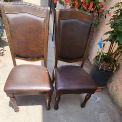 Set Of Two Wood Chairs Only
