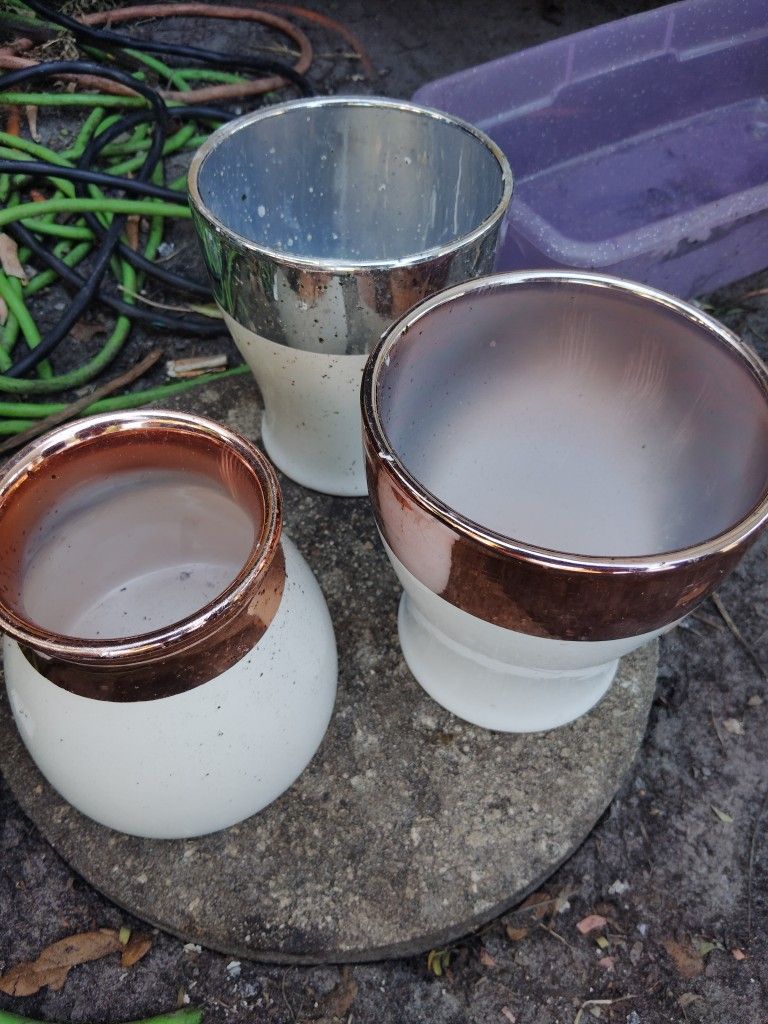 3 Edible Arrangements Pots