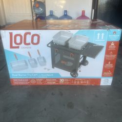 Loco Dual Burner Fryer Cart 