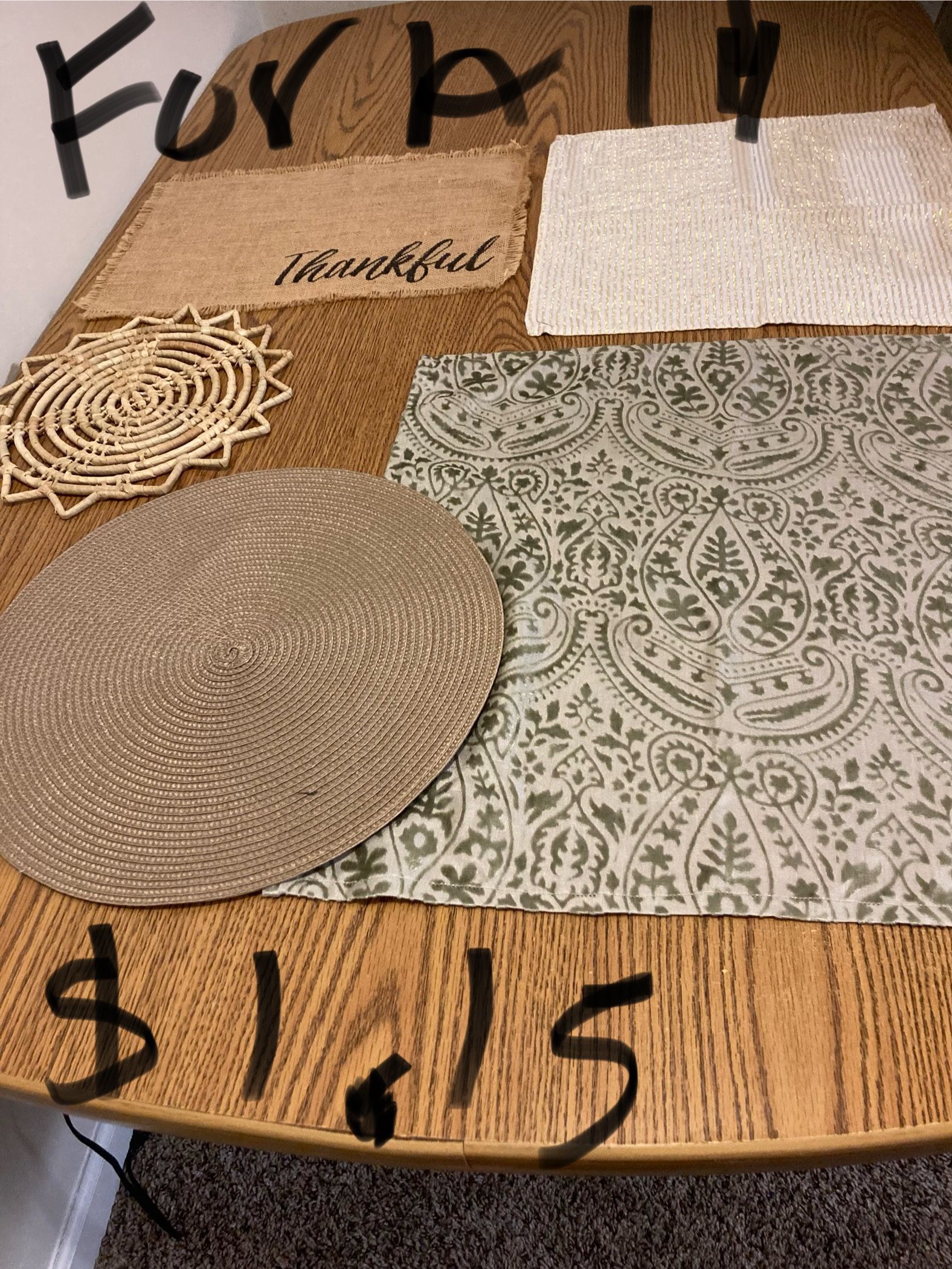 Placemats or Runners