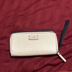 Large Kate spade Navy/cream Wallet
