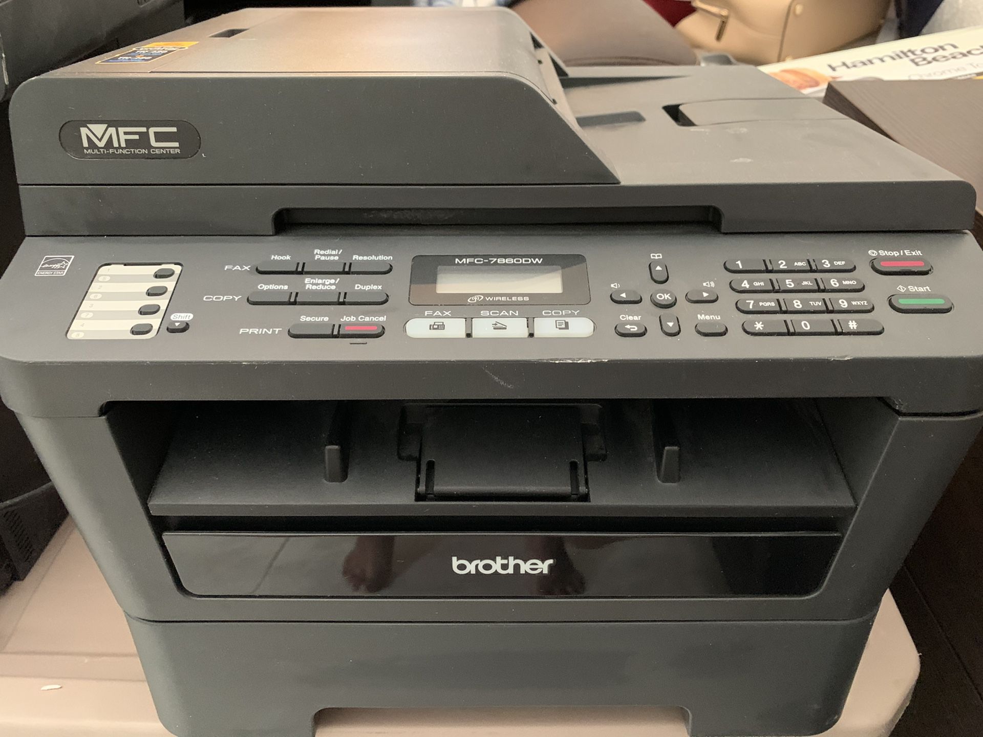 Brother MFC-7860DW All-In-One Laser Printer