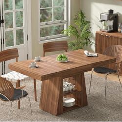 NEW & UNOPENED – FUSOU Extendable Dining Table – Walnut