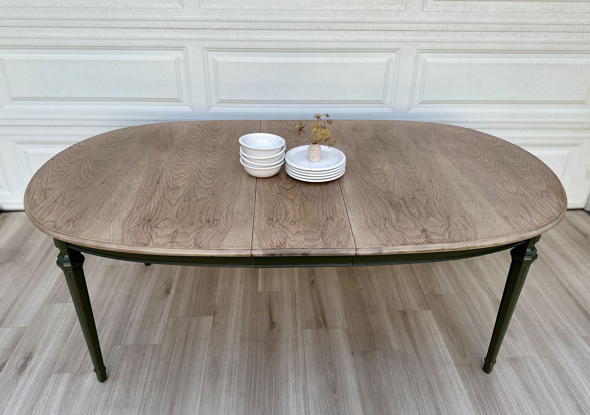 Vintage Pecan Dining Table - Extendable 