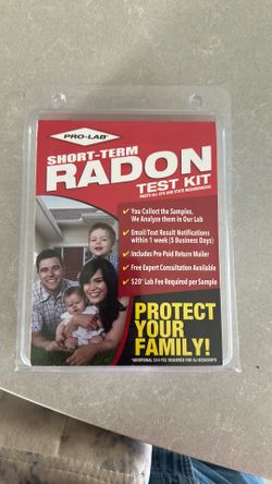 Radon test kit