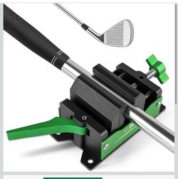 Golf Club Regripping Kit, Aluminum Vise Clamp with Quick Release, Rubber Holder for Irons and Drivers