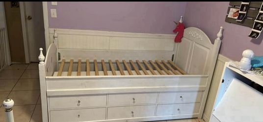 Twin Bed Frame with Drawers