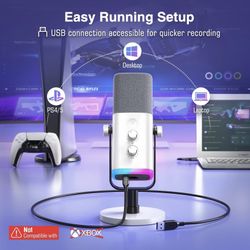 Light Up Microphone  Ideal For (gaming  Or Live Steaming)