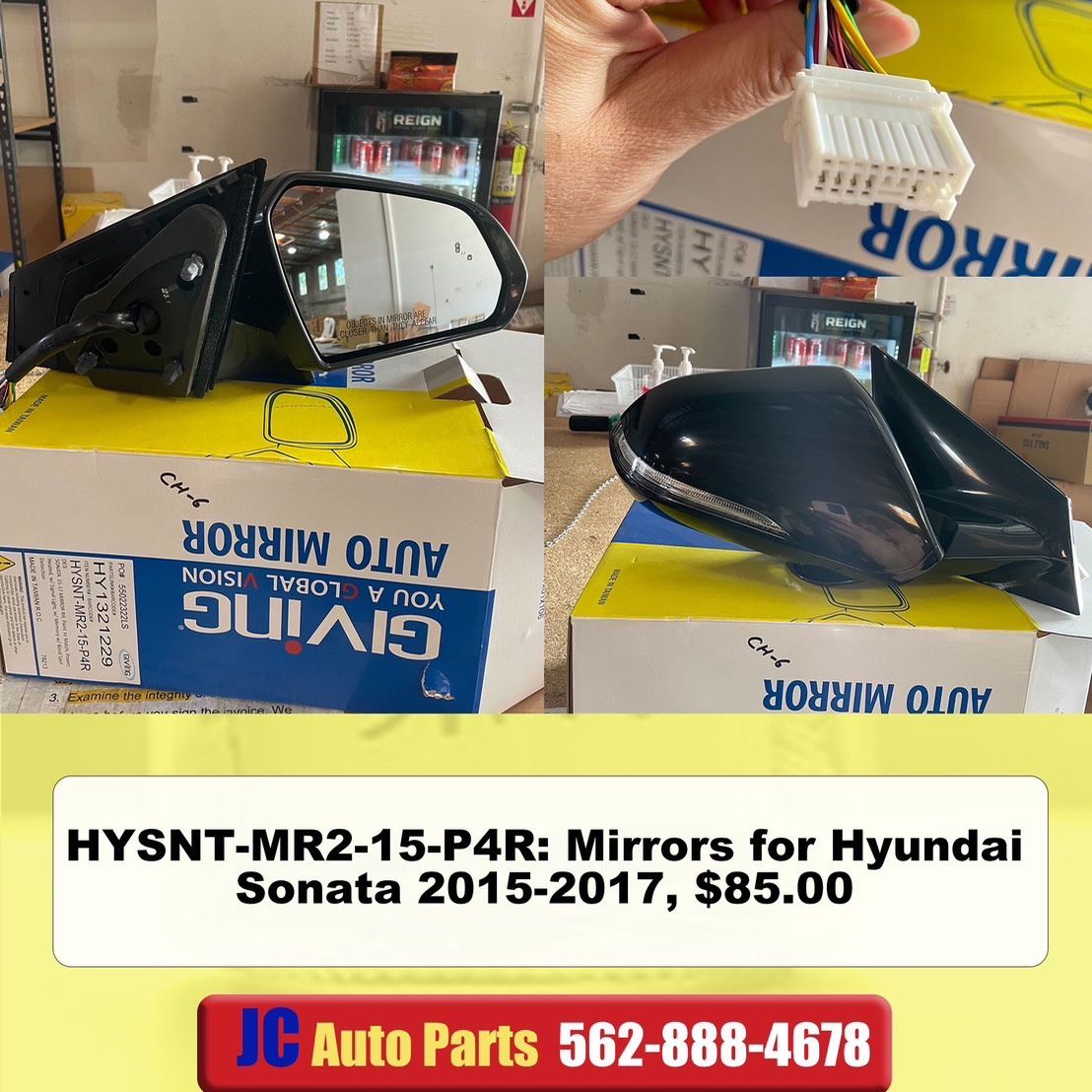 Mirrors for Hyundai Sonata 2015 2016 2017