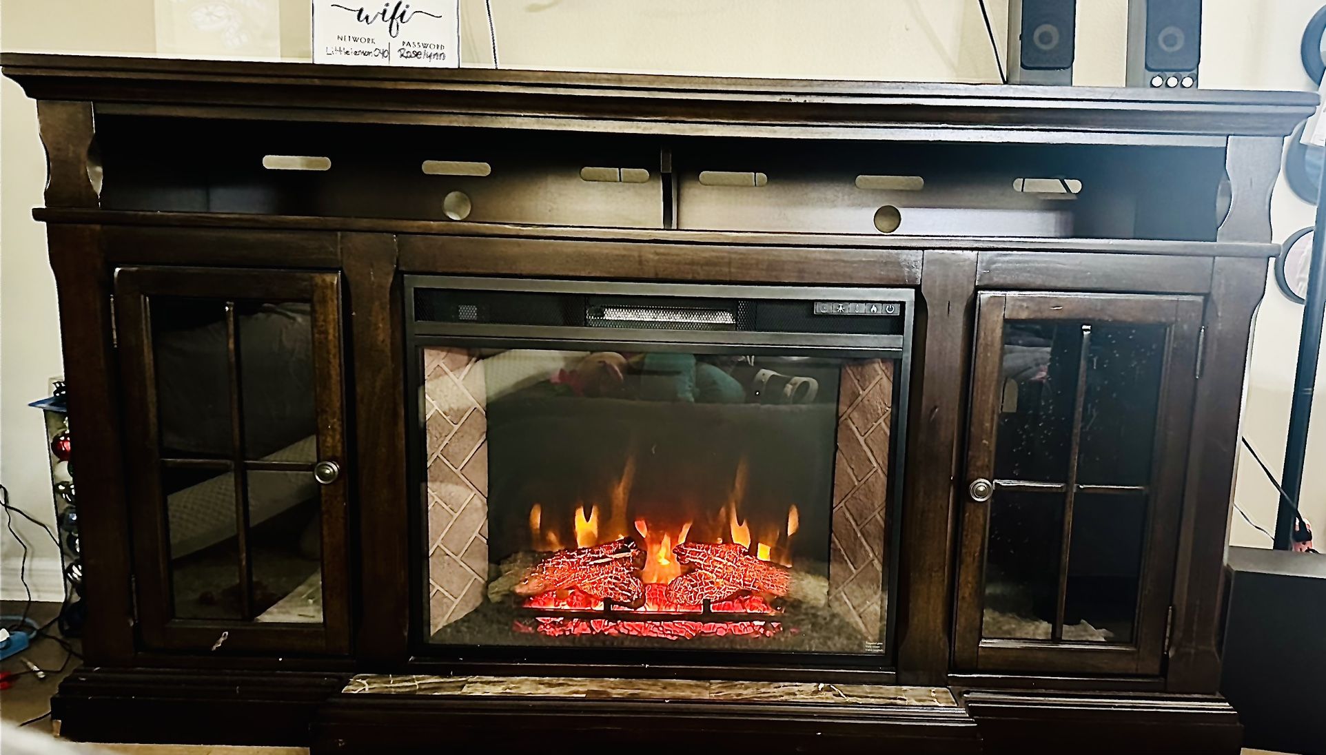 Ashley furniture electric fireplace