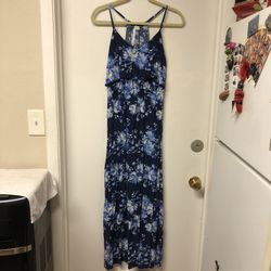 Lauren Conrad Blue Floral Summer Dress Size Small