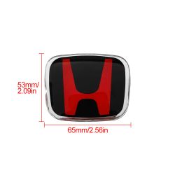 BRAND NEW 1PCS HONDA BLACK/RED REAR TRUNK H LOGO JDM EMBLEM FOR ACCORD 2023-2025