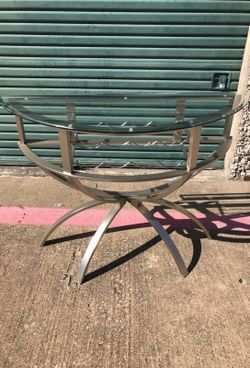 Wine rack with glass top $60