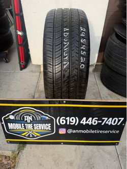1 USED TIRE 245/45/20 ADVANTA HPZ-02 $60 CASH PRICE MOUNTED & BALANCE