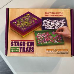 Stack Em Trays For Puzzle Piece Sorting > 6 Trays. NEW 
