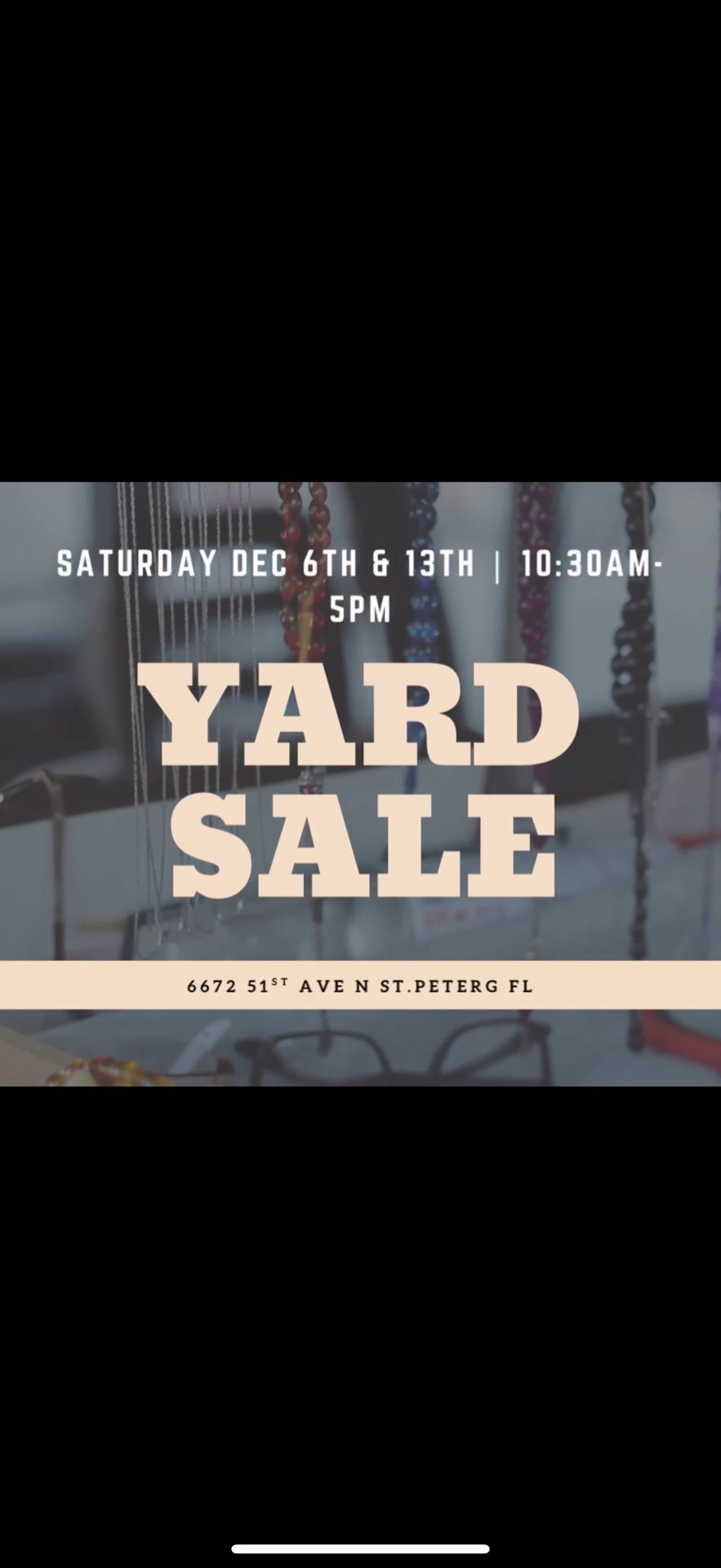 Yard Sale!!! Today 12/06/25