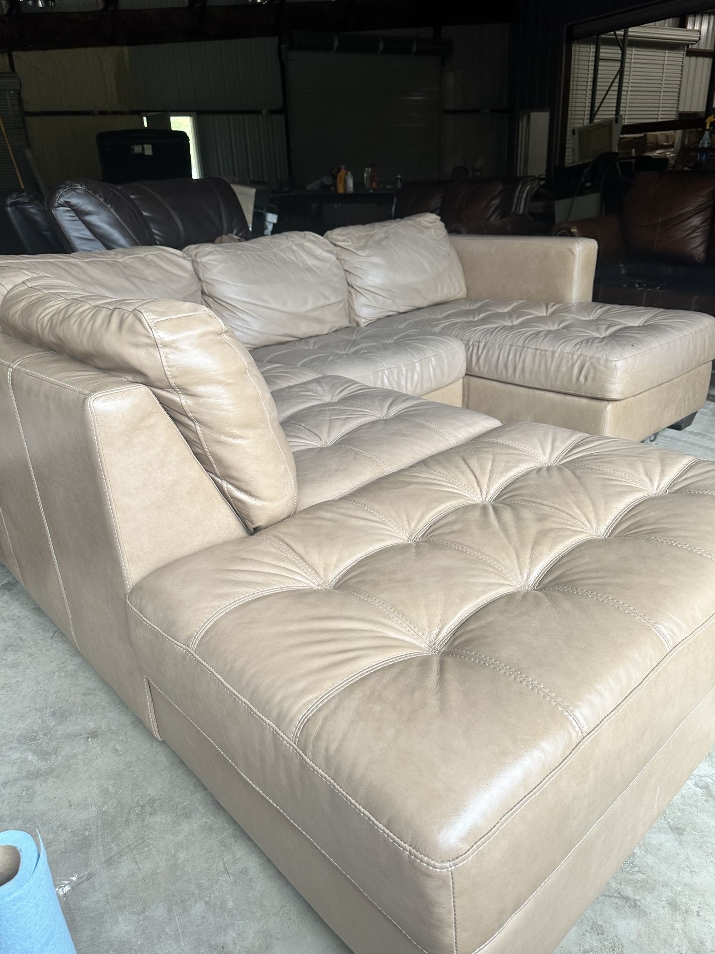 Leather Sectional Couch