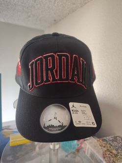 all original Jordan youth hats black and red stitched