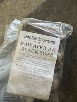Raw African soap