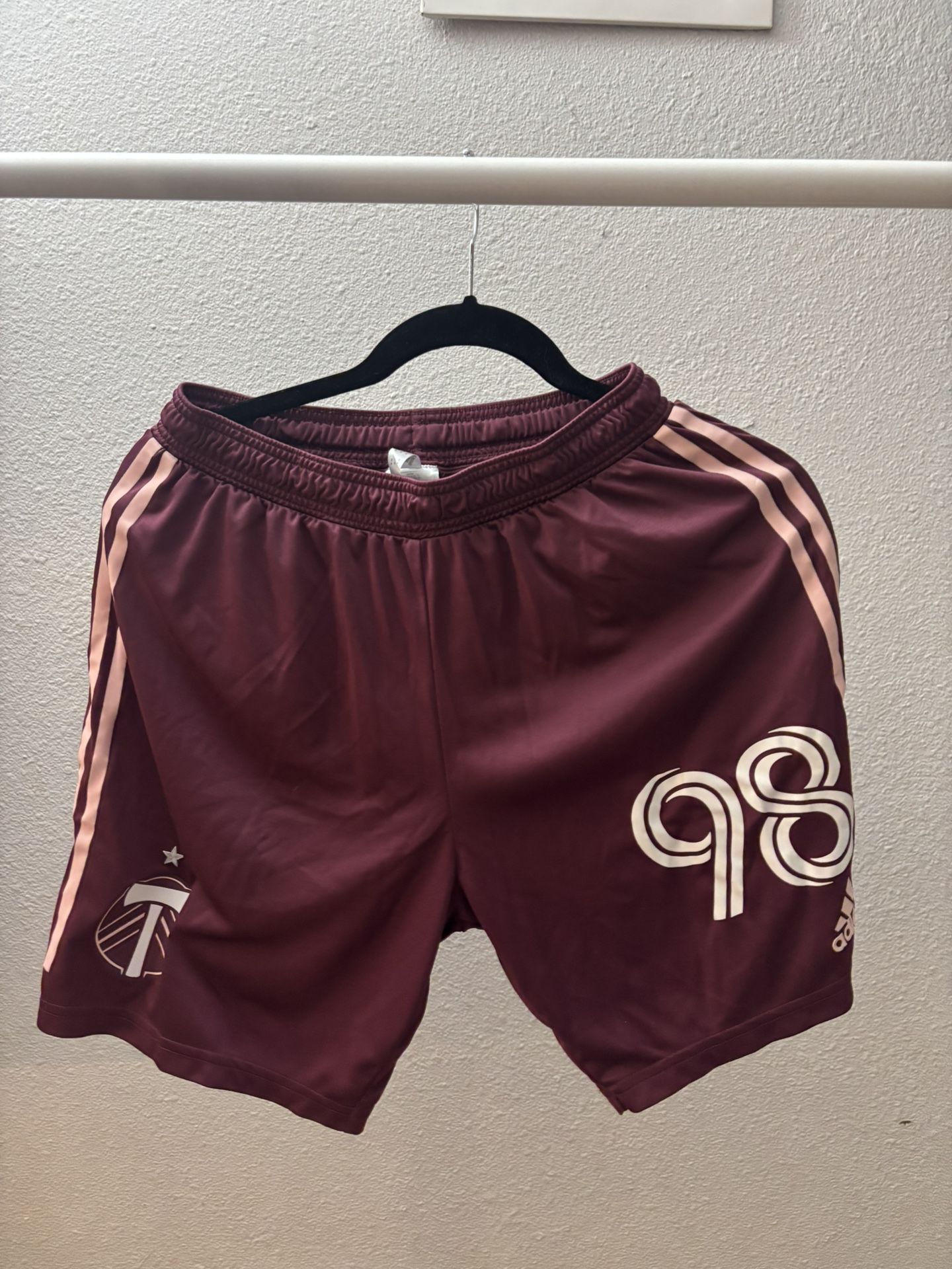 Adidas Portland Timbers Maroon Shorts Size Medium