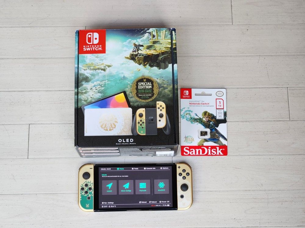 NINTENDO SWITCH OLED MOD 300 GAMES + 25000 RETROS + MOVIES
