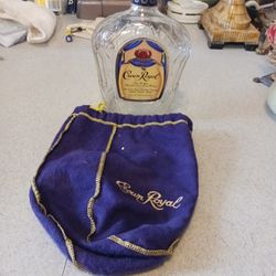 Empty Crown Royal Bottle