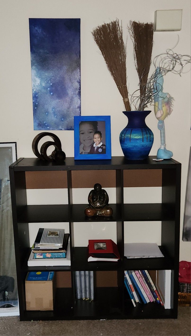 Espresso 9 Square Cube Shelf