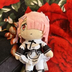 Re Zero Anime Plush, Keychain Rem And Ran Pink 