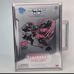 ULTIMATE MrBeast Lab Platinum Series Tiger Battle Titan  Collector Figure 6.5"