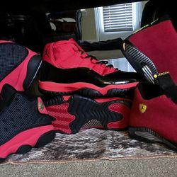 Red And BLACK Jordan Retros