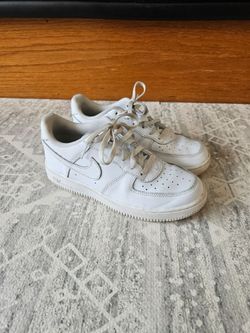 Nike Force 1 Low White Kids Sneakers Size 3Y Youth Shoes DH2925-111, unisex