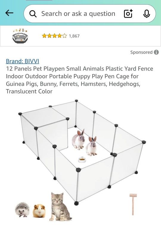 Plastic Panel Playpen