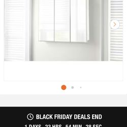 Medicine Cabinet Glaciers Bay 36”x30” With Mirror 