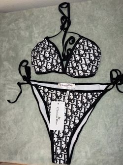 🖤🤍 2 Piece Monogram Bikini Set 🤍🖤