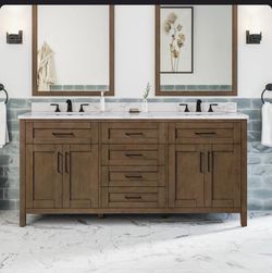 Brand new bathroom vanity 72”