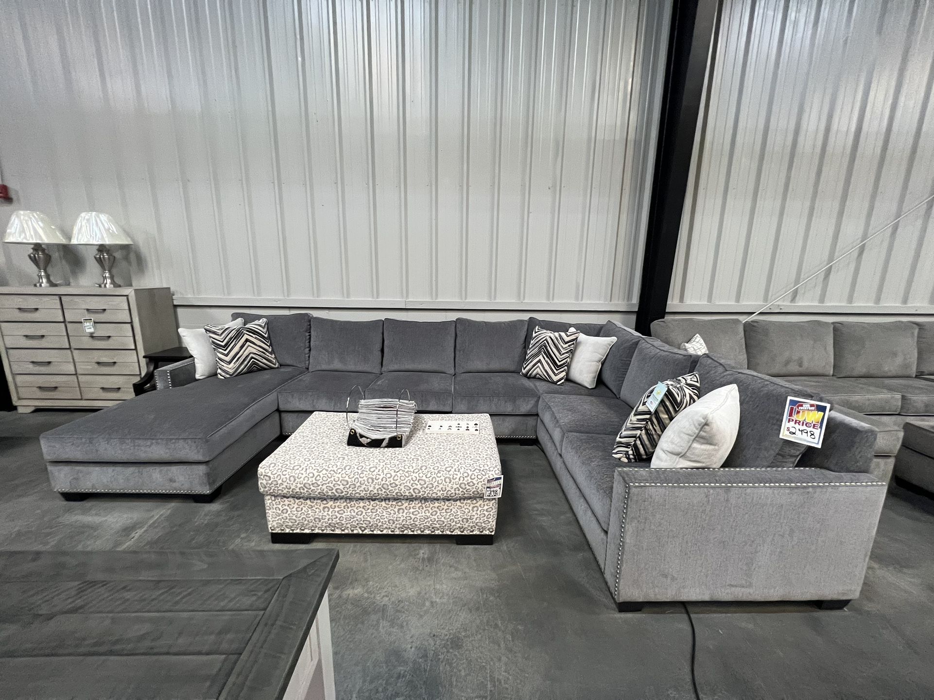 3pc Gray Sectional