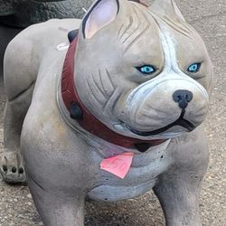 cement pitbull dog for house decoration