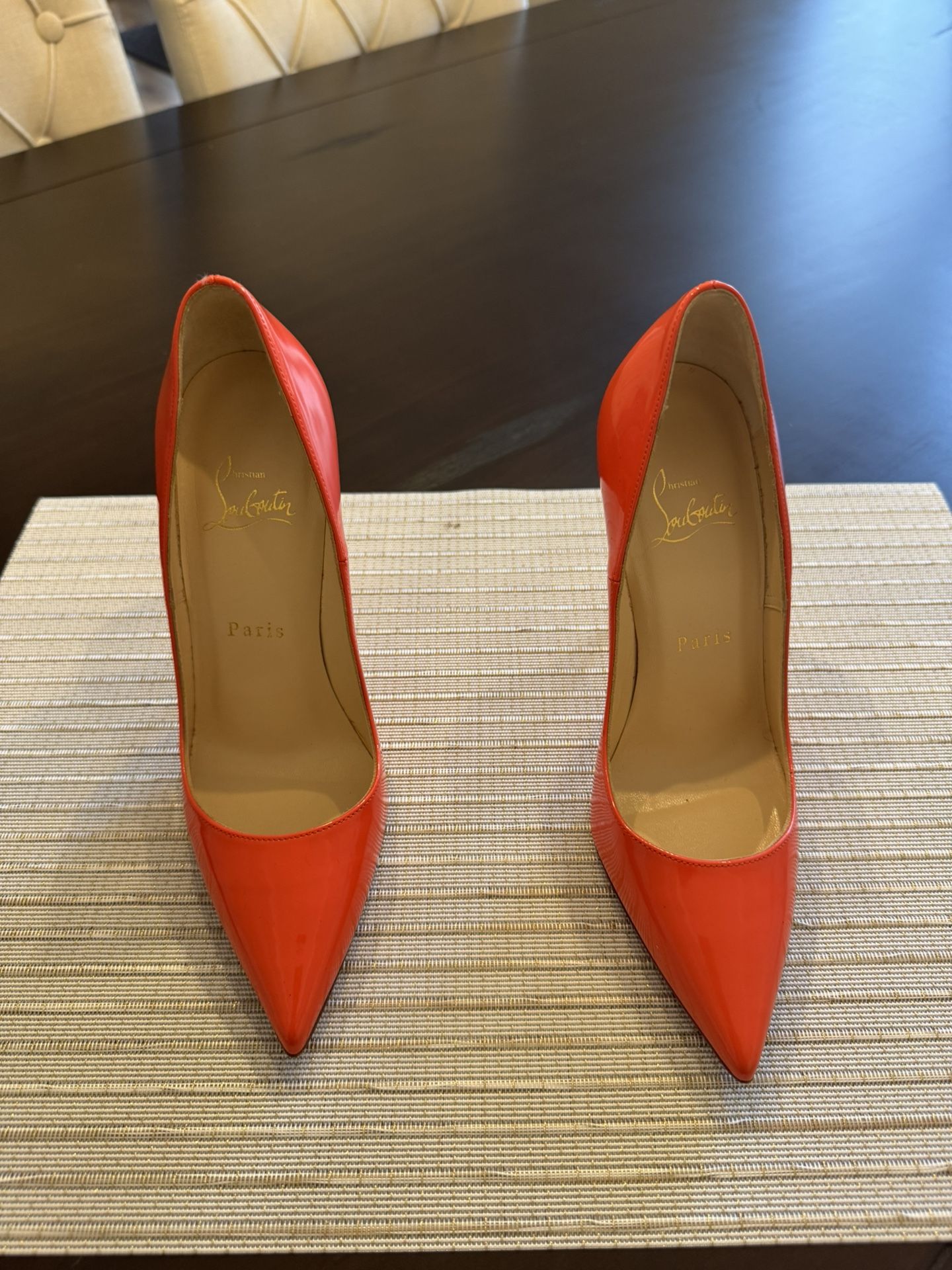 Christian Louboutin So Kate 120 Patent Leather Stiletto Heel Pumps in Pink.