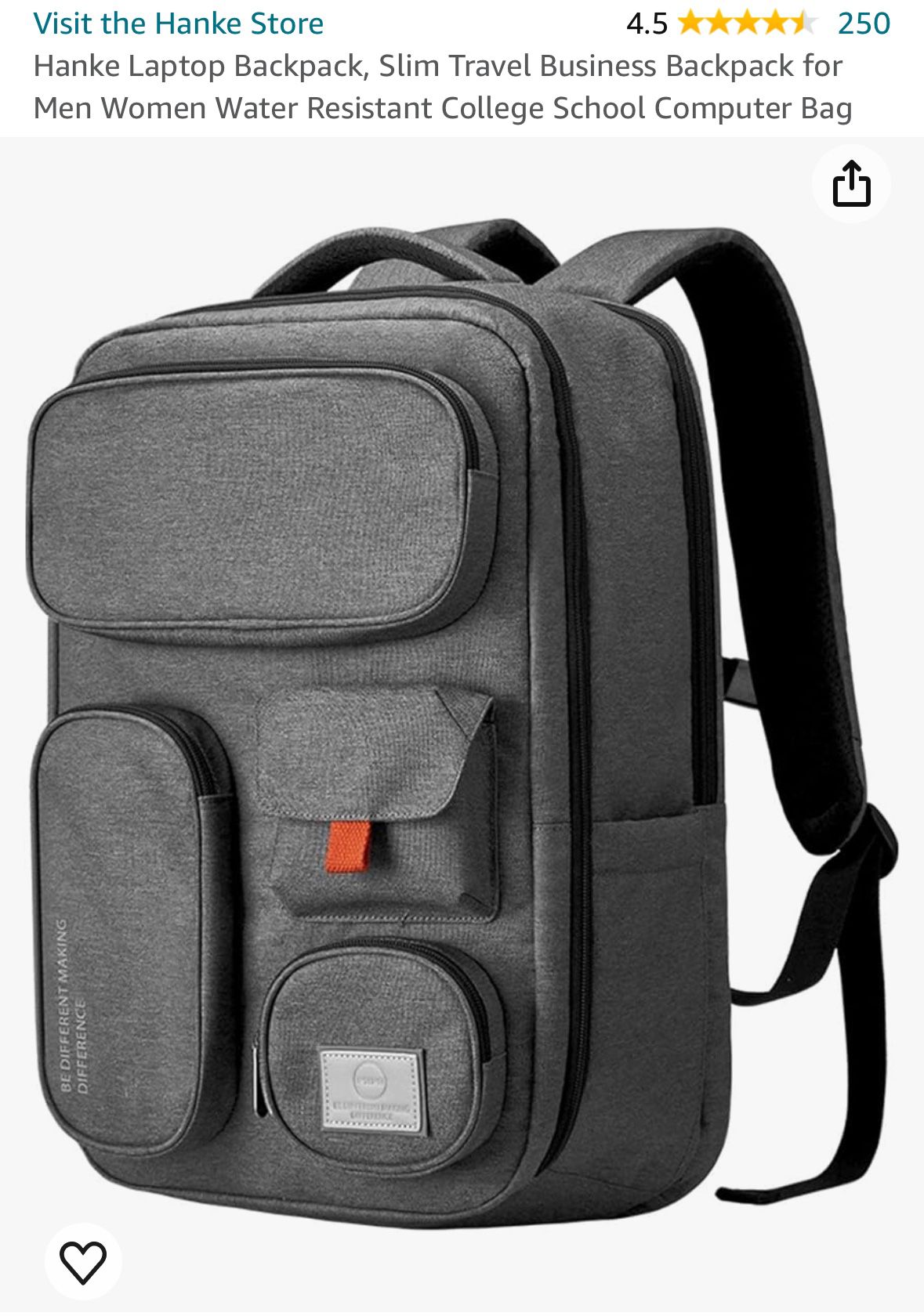 Backpack Laptop Backpack, Slim Travel Business Backpack