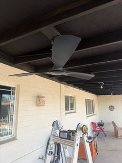 Outdoor patio fan no light