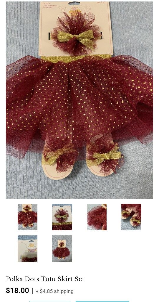 Polka Dot Tutu Skirt Set