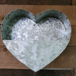 Galvanized Metal Wall Planter