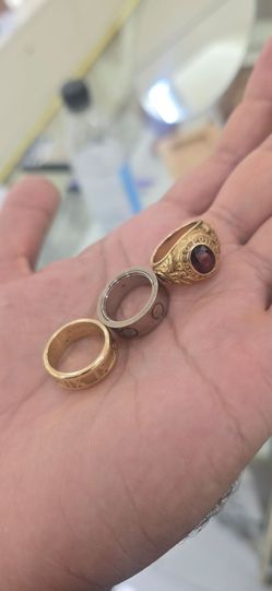 2 Tiffany rings and 1 cartier rings
